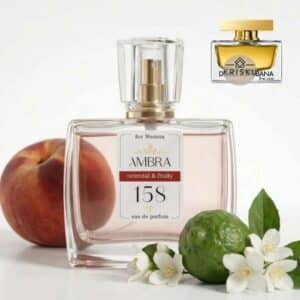 Kvepalai 158 įkvėpti The One – Dolce&Gabbana, moteriški 35 ml buteliukas su persiku, žaliuoju citrusu ir baltais žiedais