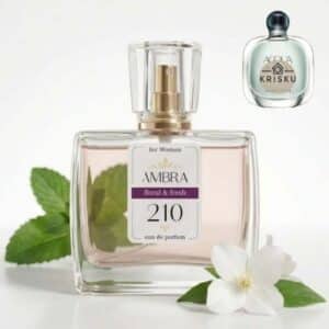 Kvepalai 210 įkvėpti Acqua di Gioia – Giorgio Armani, moteriški 35 ml buteliukas su mėtos lapeliais ir jazmino žiedu
