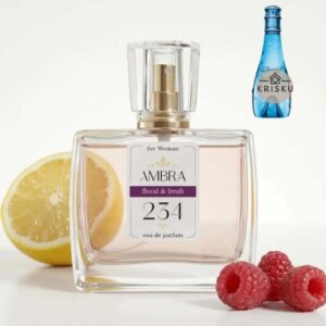 Kvepalai 234 įkvėpti Cool Water Woman – Davidoff, moteriški 35 ml buteliukas su citrina ir avietėmis