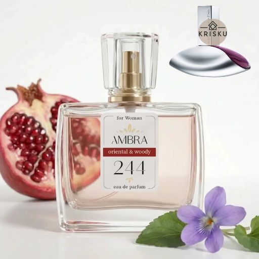 Kvepalai 244 įkvėpti Euphoria – Calvin Klein, moteriški 35 ml buteliukas su granatu ir violetiniu žiedu