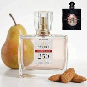 Kvepalai 250 įkvėpti Black Opium – Yves Saint Laurent, moteriški 35 ml buteliukas su kriauše ir migdolais