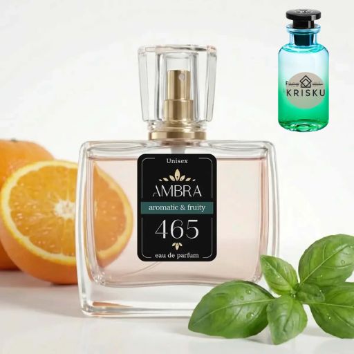 Kvepalai 465 įkvėpti Pacific Chill – Louis Vuitton, unisex 35 ml buteliukas su apelsinu ir baziliku
