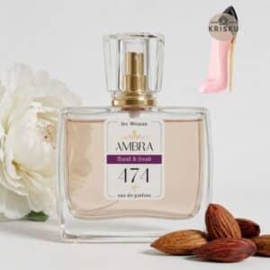Kvepalai 474 įkvėpti Good Girl Blush – Carolina Herrera, moteriški 35 ml buteliukas su baltu bijūnu ir migdolais