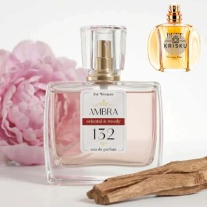 Kvepalai 132 įkvėpti Dune – Christian Dior, moteriški 35 ml buteliukas su bijūnu ir sandalmedžio gabalėliais