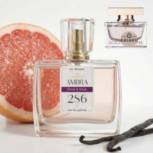 Kvepalai 286 įkvėpti Rose The One – Dolce&Gabbana, moteriški 35 ml buteliukas su rausvu greipfrutu ir vanilės ankštimi