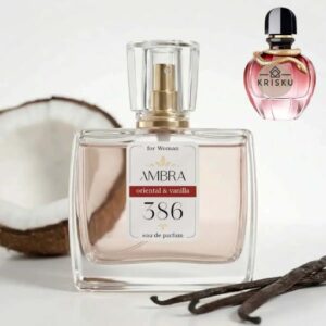 Kvepalai 386 įkvėpti Pure XS For Her – Paco Rabanne, moteriški 35 ml buteliukas su kokosu ir vanilės ankštimis