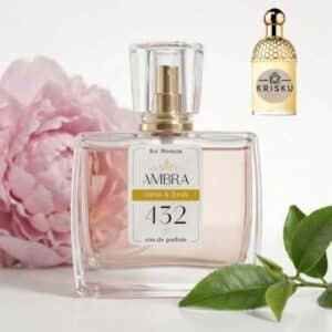 Kvepalai 432 įkvėpti Aqua Allegoria Mandarine Basilic – Guerlain, moteriški 35 ml buteliukas su rožiniu bijūnu ir žaliosios arbatos lapeliais