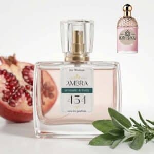 Kvepalai 434 įkvėpti Aqua Allegoria Granada Salvia – Guerlain, moteriški 35 ml buteliukas su granatu ir šalavijo šakele