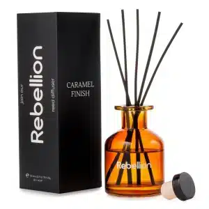 Rebellion namų kvapų difuzorius su lazdelėmis "Caramel Finish" 125ml