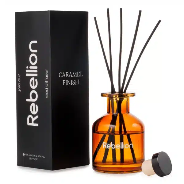 Rebellion namų kvapų difuzorius su lazdelėmis "Caramel Finish" 125ml