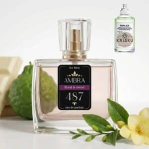 Kvepalai 487 įkvėpti Replica Matcha Meditation – Maison Margiela, unisex 35 ml buteliukas su bergamote ir baltu žiedu