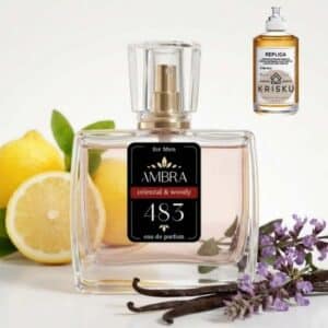 Kvepalai 483 įkvėpti Replica Jazz Club – Maison Margiela, vyriški 35 ml buteliukas su citrinomis, vanilės ankštimis ir levanda