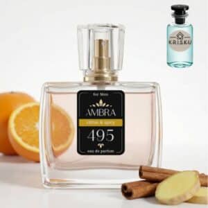 Kvepalai 495 įkvėpti Imagination – Louis Vuitton, vyriški 35 ml buteliukas su apelsinu, cinamono lazdelėmis ir imbiero šaknimi