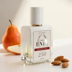 Kvepalai 250 įkvėpti Black Opium – Yves Saint Laurent, moteriški UNIQ parfum 50 ml buteliukas su kriauše ir migdolais