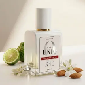 Kvepalai 340 įkvėpti Good Girl – Carolina Herrera, moteriški UNIQ parfum 50 ml buteliukas su bergamote, migdolais ir baltais žiedais