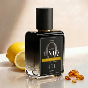 Kvepalai 461 įkvėpti Erba Pura – Xerjoff, UNIQ parfum 50 ml buteliukas su citrina ir gintaro gabalėliais