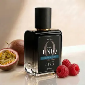 Kvepalai 463 įkvėpti Kirke – Tiziana Terenzi, UNIQ parfum 50 ml buteliukas su pasiflora ir avietėmis